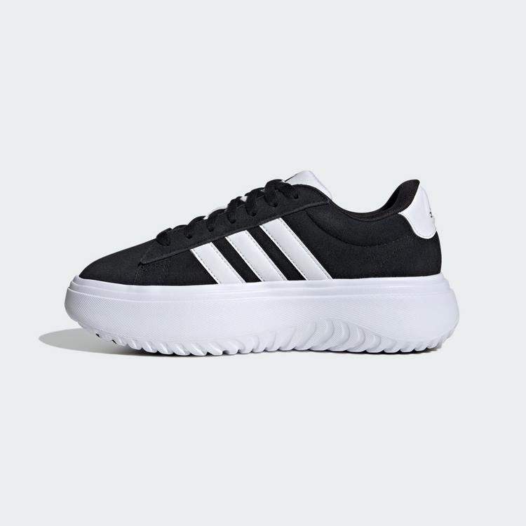 adidas adidas Grand Court Platform Schuh Sneaker Damen - Core Black / Cloud White / Core Black - 5 | SportScheck