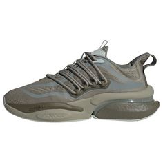 adidas Alphaboost V1 Schuh Sneaker Silver Pebble / Wonder Silver / Olive Strata