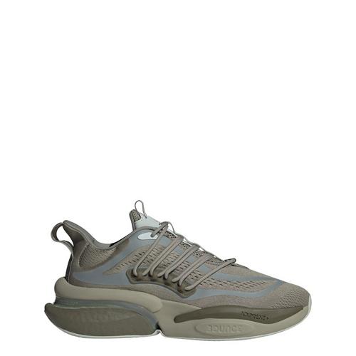 Rückansicht von adidas Alphaboost V1 Schuh Sneaker Herren Silver Pebble / Wonder Silver / Olive Strata