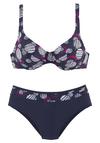 Lascana B&uuml;gel-Bikini Bikini Set Damen - schwarz-bedruckt