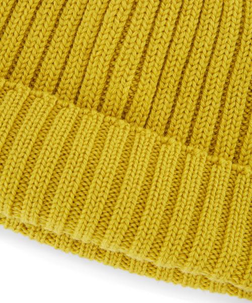 Rückansicht von Falke Mütze Beanie deepyellow (1007)