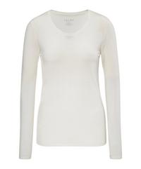 Falke UW Longsleeved Shirt WO/CLY w Unterhemd Damen - off-white (2040)