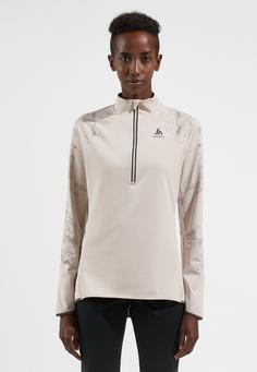 Rückansicht von Odlo ZEROWEIGHT CERAMIWARM REFLECTIVE Funktionsshirt Damen silver cloud(10697)