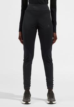 Rückansicht von Odlo ZEROWEIGHT WARM REFLECTIVE Laufhose Damen black(15000)
