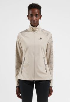 Rückansicht von Odlo ZEROWEIGHT PRO WARM REFLECT Laufjacke Damen silver cloud(10697)