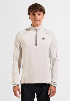 Rückansicht von Odlo ZEROWEIGHT CERAMIWARM REFLECTIVE Funktionsshirt Herren silver cloud(10697)