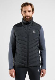 Rückansicht von Odlo AIR COCOON Kapuzenjacke Herren black melange(15015)