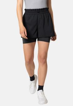 Rückansicht von Odlo ESSENTIAL 365 5 INCH Laufshorts Damen black(15000)