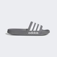 adidas Shower adilette Badelatschen Grey Three / Cloud White / Grey Three