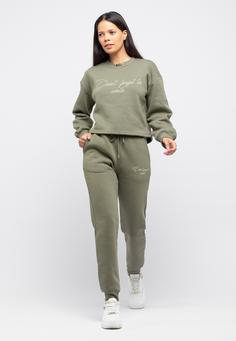 Rückansicht von Tom Barron Trainingsanzug Damen KHAKI
