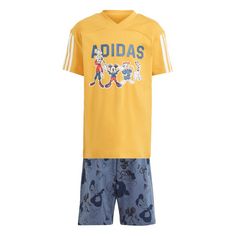 adidas adidas x Disney Micky Maus T-Shirt-Set Trainingsanzug Kinder Preloved Yellow / Off White
