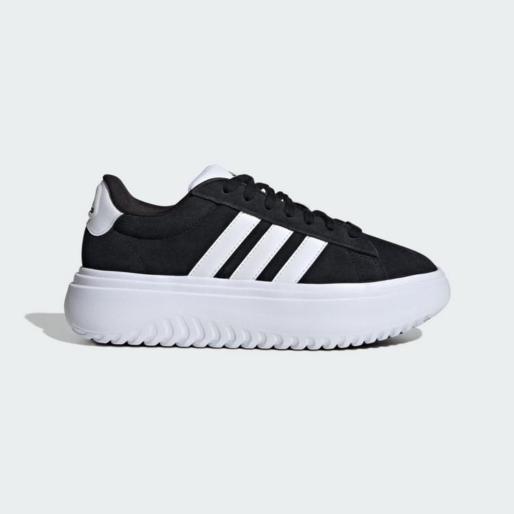 adidas adidas Grand Court Platform Schuh Sneaker Damen - Core Black / Cloud White / Core Black - 6 | SportScheck