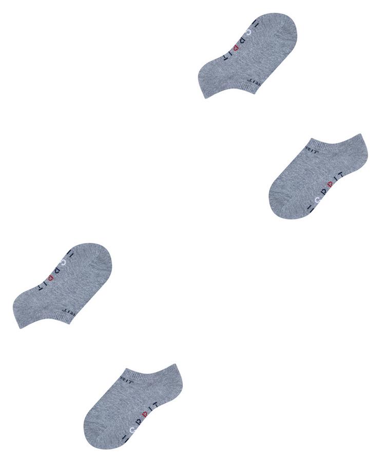 ESPRIT ESPRIT Foot Logo SN  2-Pack Socken Kinder - light greymel. (3390) - 2 | SportScheck