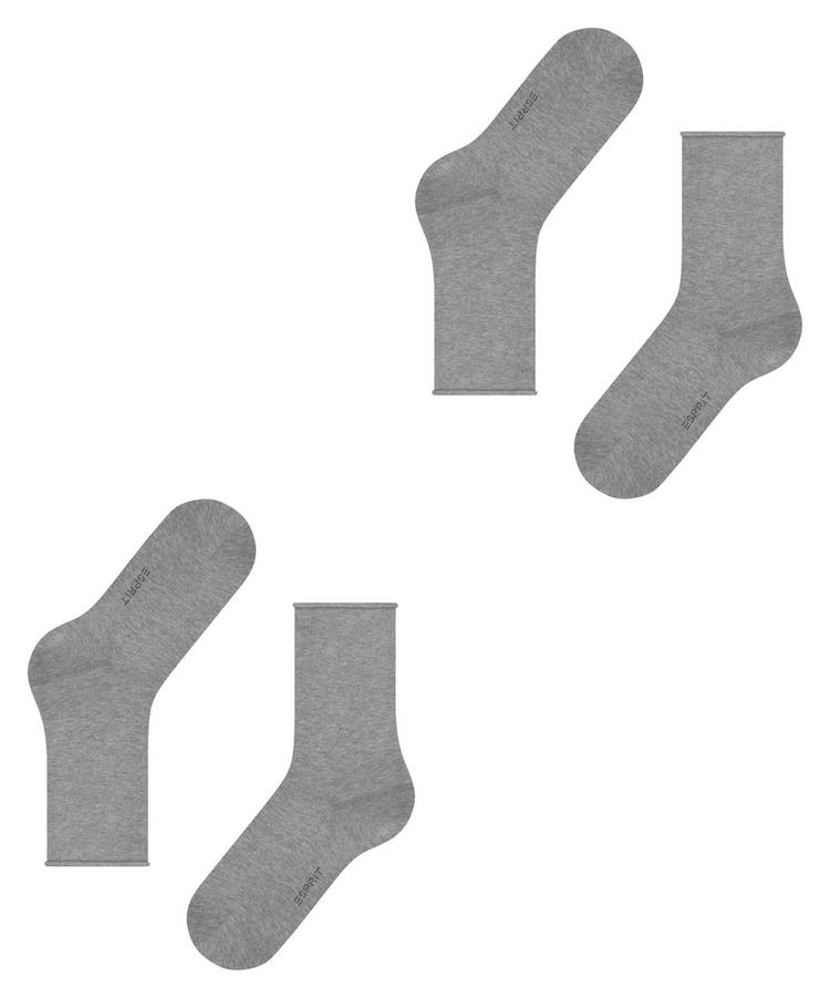 ESPRIT ESPRIT Basic Pure SO 2-Pack Socken Damen - light greymel. (3390) - 2 | SportScheck