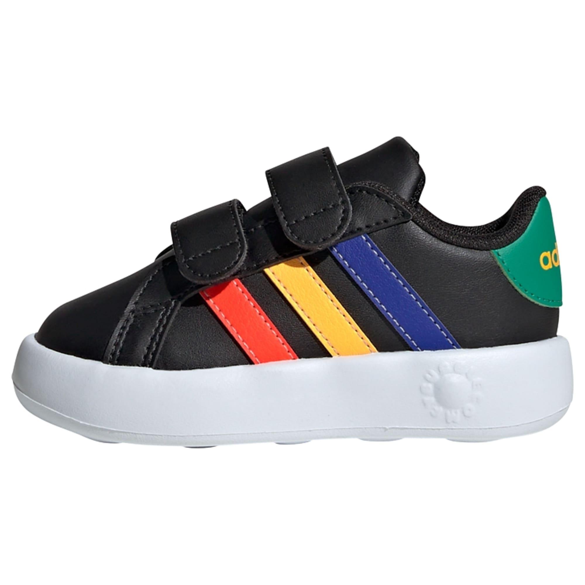 Adidas Grand Court 2.0 Kids Schuh Sneaker Kinder Core Black Lucid Blue Court Green im Online Shop von SportScheck kaufen