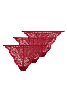 Snocks G-String String Damen Dunkelrot