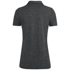 Rückansicht von JAKO Premium Basics Poloshirt Damen anthrazit