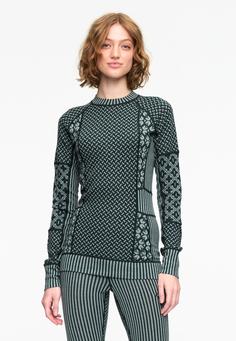 Rückansicht von Kari Traa Skishirt Damen PINE