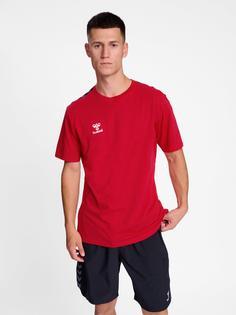 Rückansicht von hummel hmlAUTHENTIC CO T-SHIRT S/S T-Shirt Herren TRUE RED