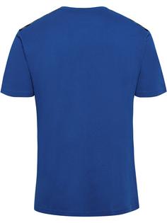 Rückansicht von hummel hmlAUTHENTIC CO T-SHIRT S/S T-Shirt Herren TRUE BLUE