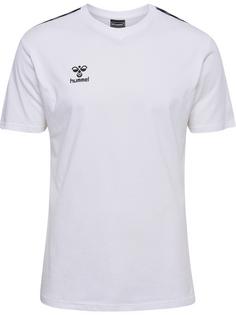 hummel hmlAUTHENTIC CO T-SHIRT S/S T-Shirt Herren WHITE