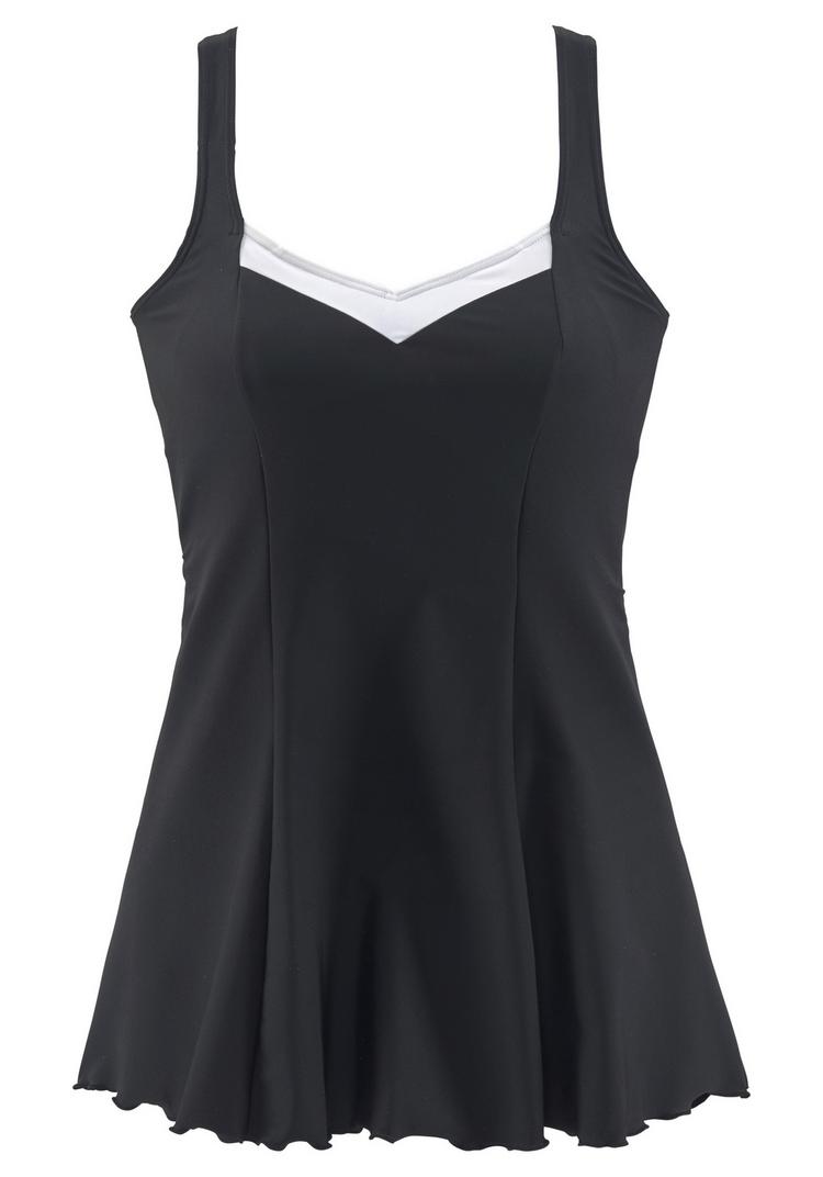 Lascana Lascana Badekleid Badeanzug Damen - schwarz - wei&szlig; - 0 | SportScheck