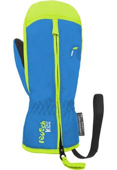 Rückansicht von Reusch Ben Mitten Skihandschuhe Kinder 4525 brilliant blue/safety yel