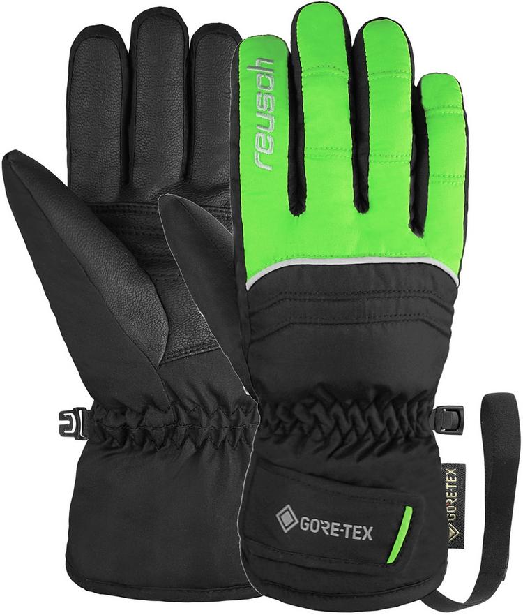 Reusch Reusch Teddy GORE-TEX Handschuh Kinder - 7716 black / neon green - 0 | SportScheck