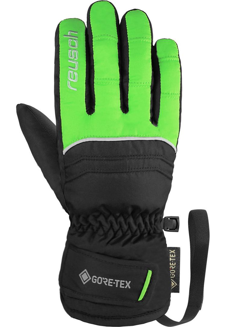 Reusch Reusch Teddy GORE-TEX Handschuh Kinder - 7716 black / neon green - 4 | SportScheck