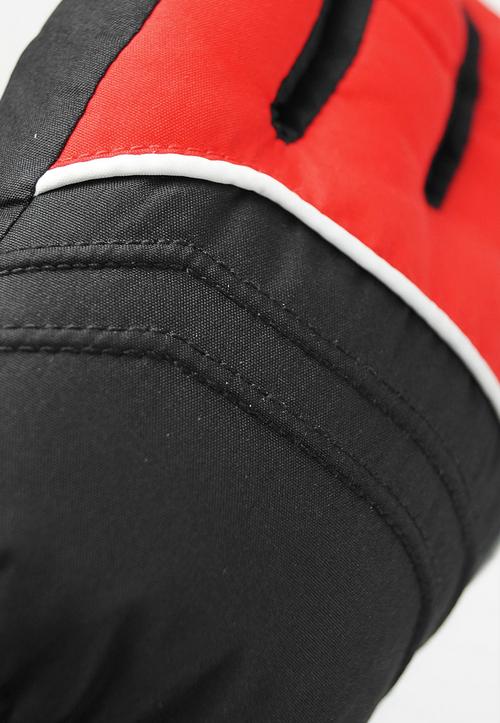 Rückansicht von Reusch GORE-TEX Teddy GORE-TEX Skihandschuhe Kinder 7705 black/fire red