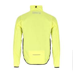 Rückansicht von PRO-X-elements WIND Fahrradjacke Herren Neon gelb