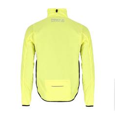 Rückansicht von PRO-X-elements WIND Fahrradjacke Herren Neon gelb