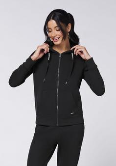 Rückansicht von Chiemsee Sweatjacke Sweatjacke Damen 19-3911 Black Beauty