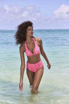 Rückansicht von ELBSAND Bügel-Bikini-Top Bikini Oberteil Damen koralle