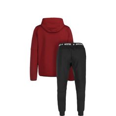 Rückansicht von Ocean Fabrics Ocean Fabrics Jogginganzug Trainingsanzug Kinder rot / schwarz