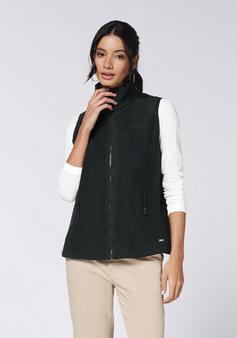 Rückansicht von Chiemsee Fleece-Weste Fleeceweste Damen 11-4300 Marshmallow