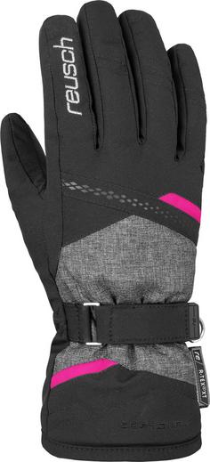 Rückansicht von Reusch Hannah R-TEX XT Skihandschuhe blck/blck melang/pink glo