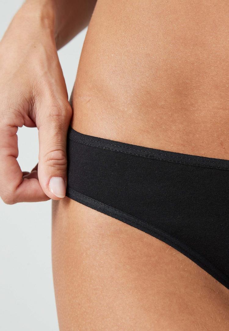 Snocks Snocks Brazilian Slips aus Bio-Baumwolle Unterhose Damen - Schwarz - 5 | SportScheck