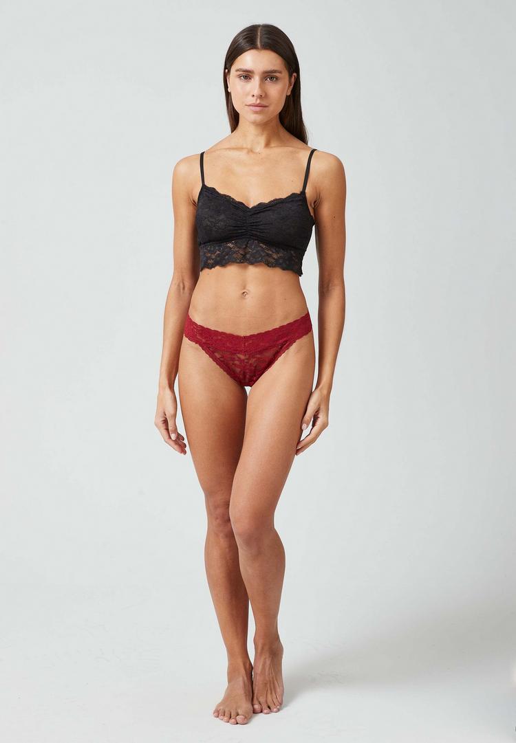Snocks Snocks Tangas aus Spitze Unterhose Damen - Dunkelrot - 2 | SportScheck