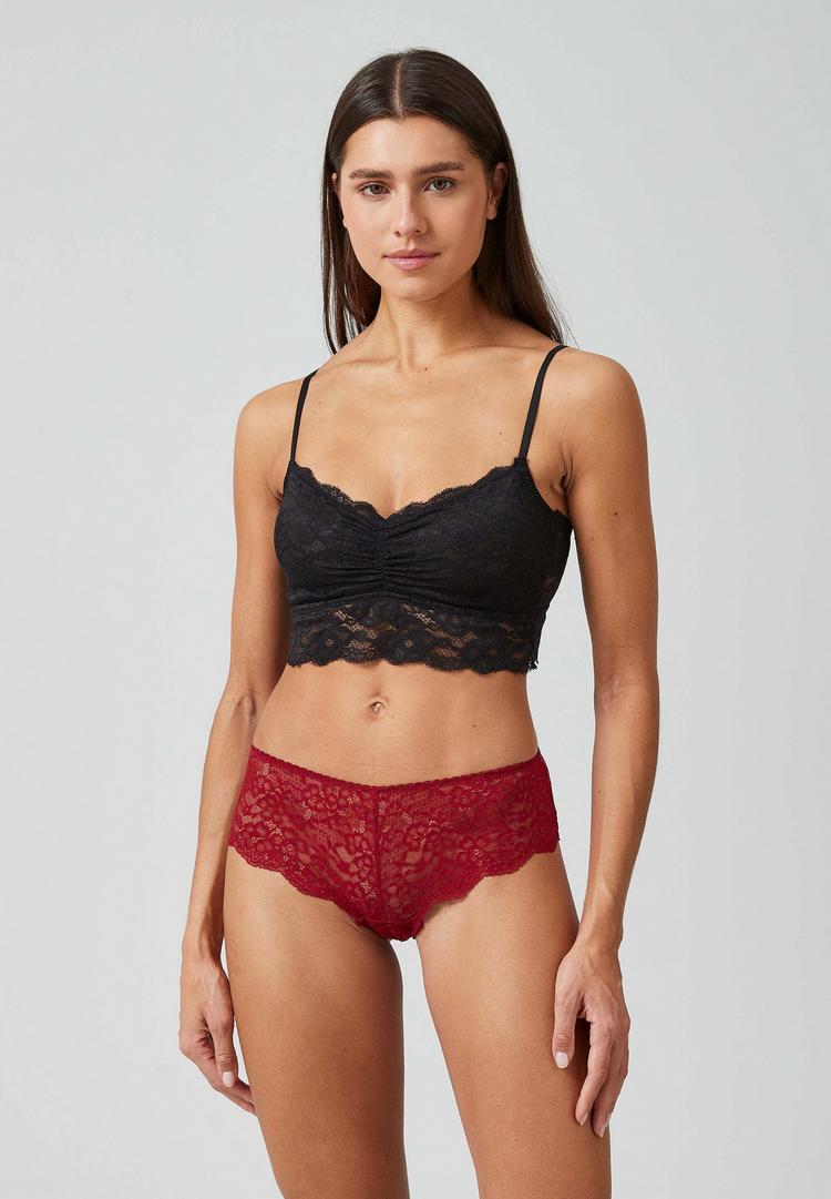 Snocks Snocks Hipster Panties aus Spitze Unterhose Damen - Dunkelrot - 2 | SportScheck