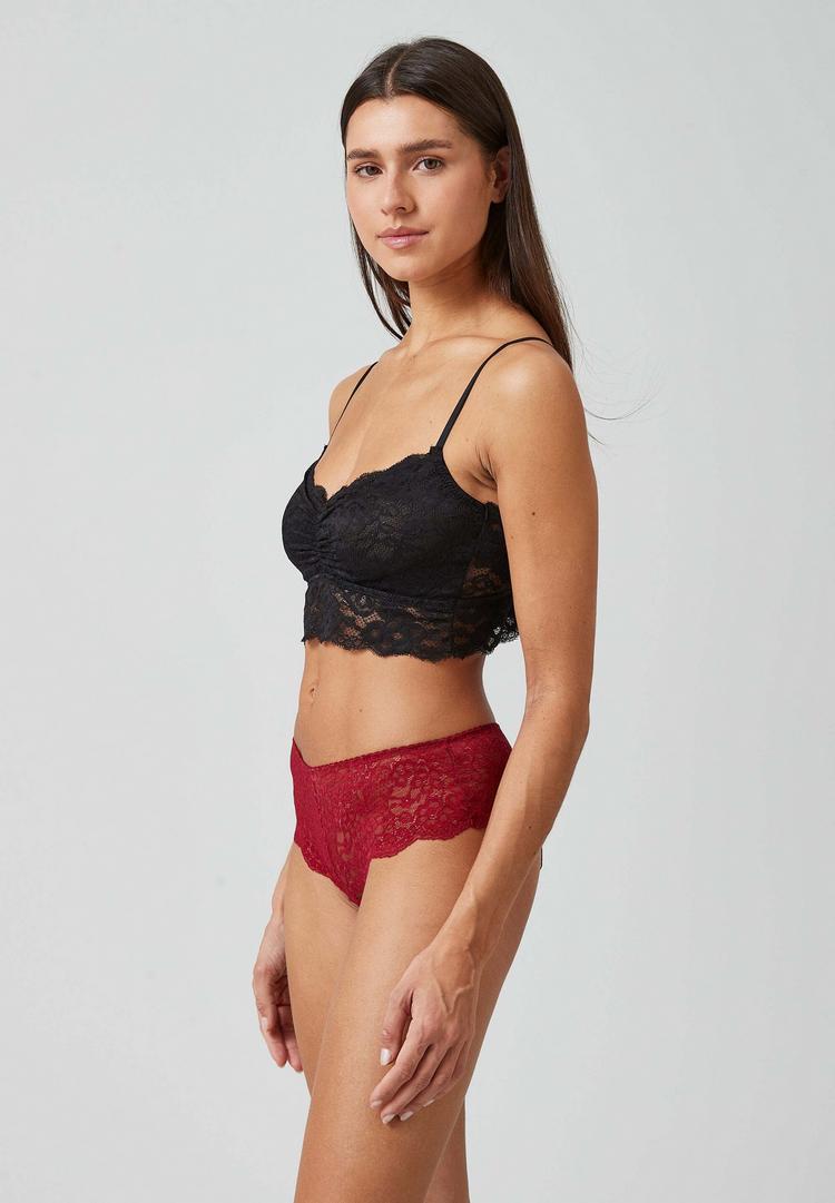 Snocks Snocks Hipster Panties aus Spitze Unterhose Damen - Dunkelrot - 3 | SportScheck