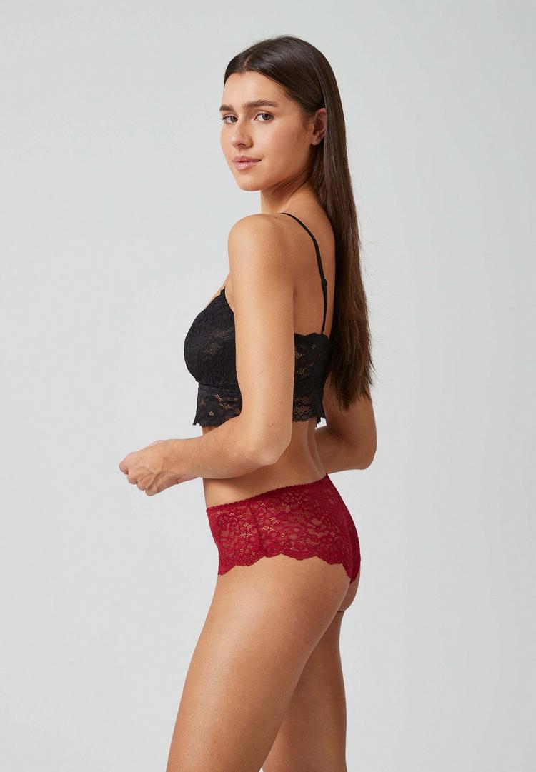 Snocks Snocks Hipster Panties aus Spitze Unterhose Damen - Dunkelrot - 4 | SportScheck