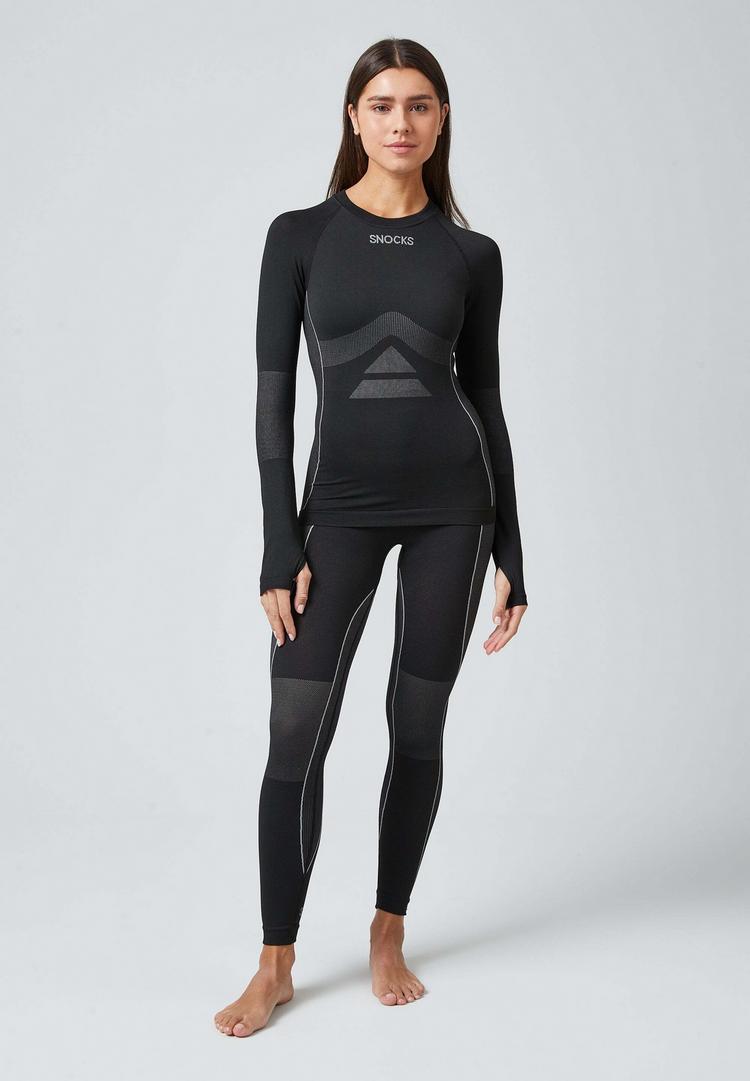 Snocks Snocks Thermounterw&auml;sche W&auml;scheset Damen - Schwarz - 0 | SportScheck