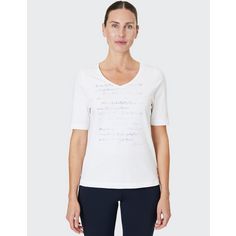 Rückansicht von JOY sportswear ARIA T-Shirt Damen white print