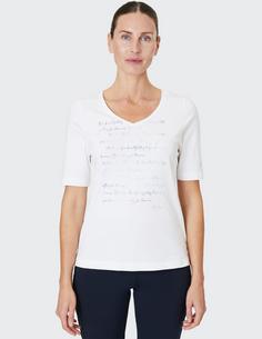 Rückansicht von JOY sportswear ARIA T-Shirt Damen white print