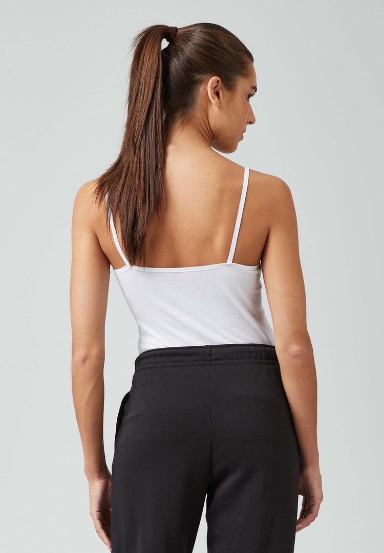 Snocks Snocks Spaghetti Top aus Bio-Baumwolle Tanktop Damen - Wei&szlig; - 3 | SportScheck