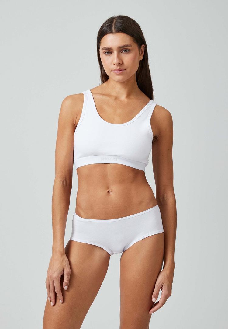 Snocks Snocks Hipster aus Bio-Baumwolle Unterhose Damen - Mix (Wei&szlig;/Hellgrau/Schwarz) - 5 | SportScheck