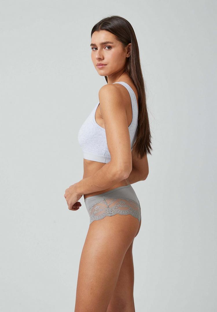 Snocks Snocks Hipster mit Spitze aus Bio-Baumwolle Unterhose Damen - Mix (Apricot/Gr&uuml;n/Schwarz) - 3 | SportScheck