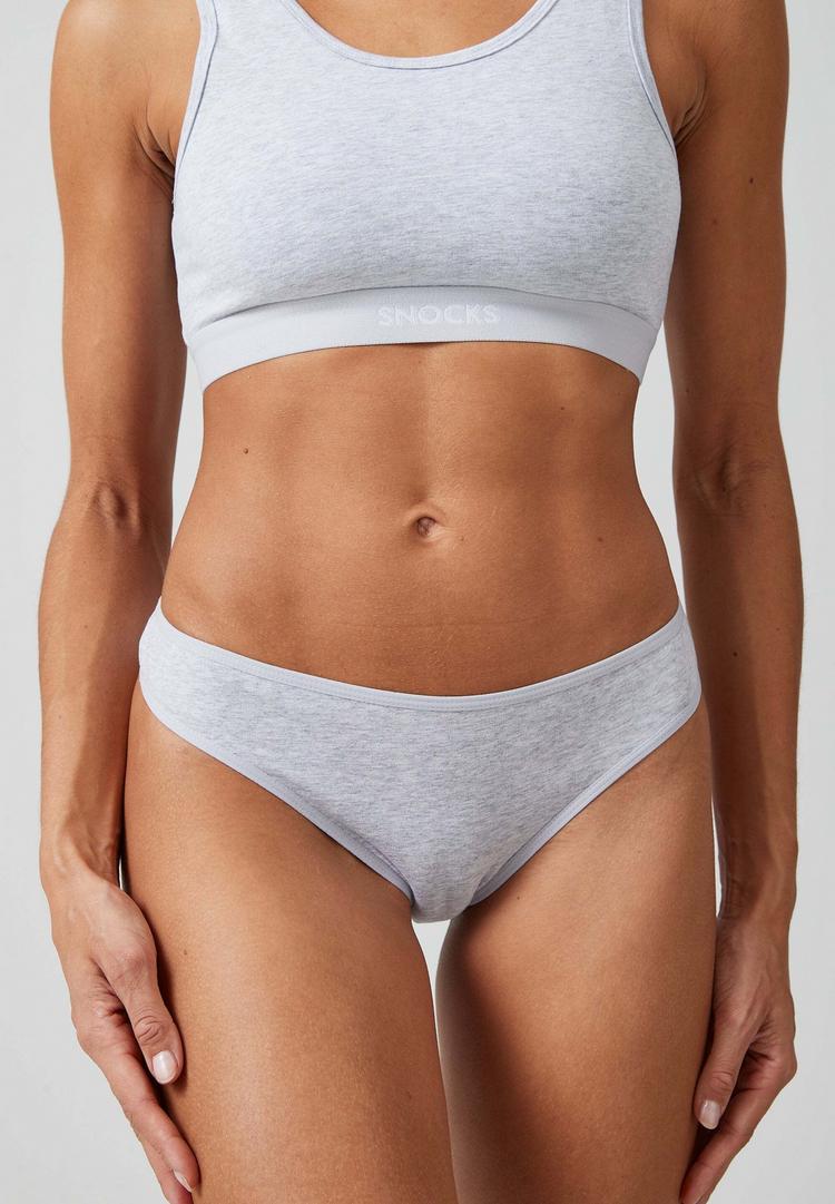 Snocks Snocks Tangas aus Bio-Baumwolle Unterhose Damen - Mix (Wei&szlig;/Hellgrau/Schwarz) - 0 | SportScheck