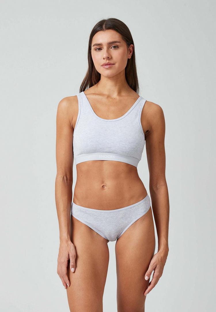 Snocks Snocks Tangas aus Bio-Baumwolle Unterhose Damen - Mix (Wei&szlig;/Hellgrau/Schwarz) - 2 | SportScheck